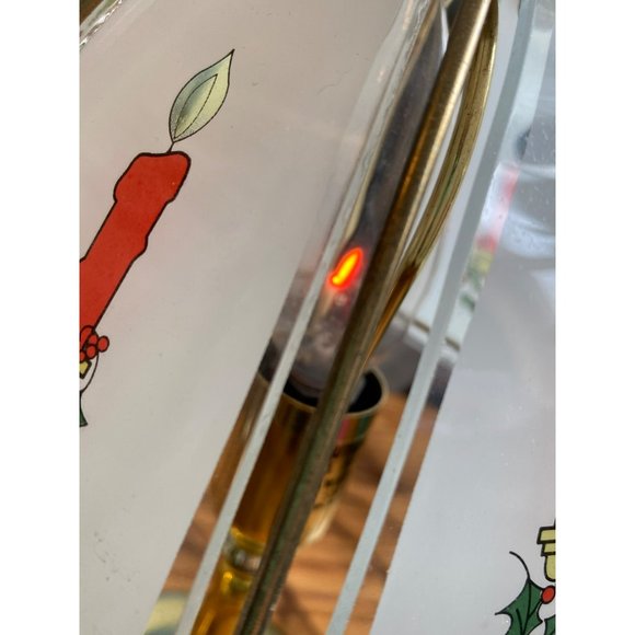 Vintage 1993 Christmas Candle Touch Lamp with Flame Candle Bulb 12" - Picture 10 of 11